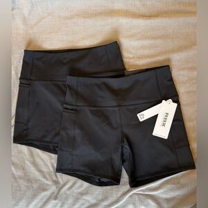 RBX Women's Tech Flex Bike Shorts (2 pairs)